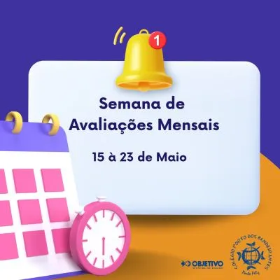 Calendário de Avaliações Maio 2025